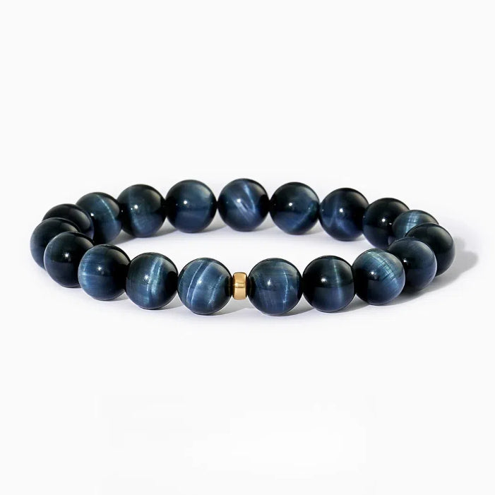 South African Blue Tiger's Eye Bracelet（10mm)